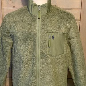 SOLD! Polo Ralph Lauren Men's Olive Full Zip Up Sweater Large (NWT)